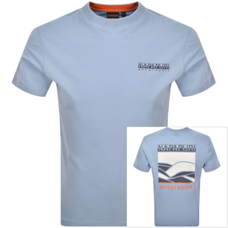 Product Image for Napapijri Sovana Logo T Shirt Blue