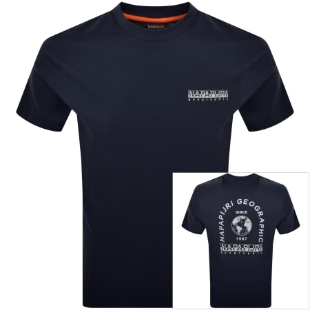 Product Image for Napapijri Dati Logo T Shirt Blue
