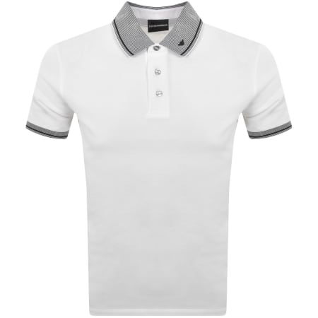 Product Image for Emporio Armani Short Sleeved Polo T Shirt White