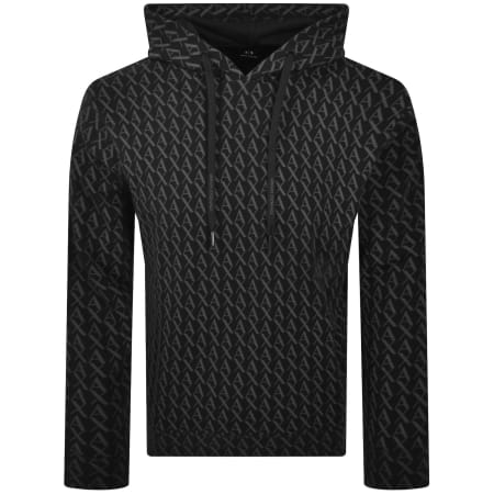 Product Image for Armani Exchange Logo Hoodie Black