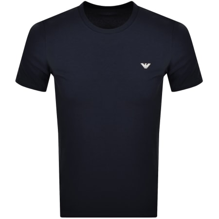 Product Image for Emporio Armani Logo Badge T Shirt Navy