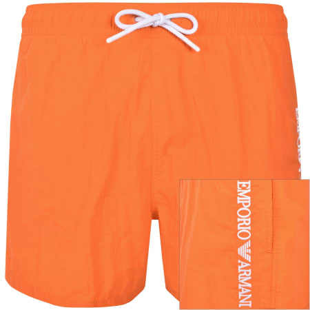 Product Image for Emporio Armani Logo Swim Shorts Orange