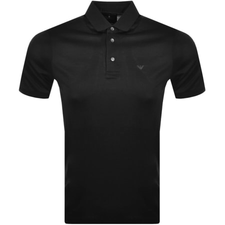 Product Image for Emporio Armani Short Sleeved Polo T Shirt Black