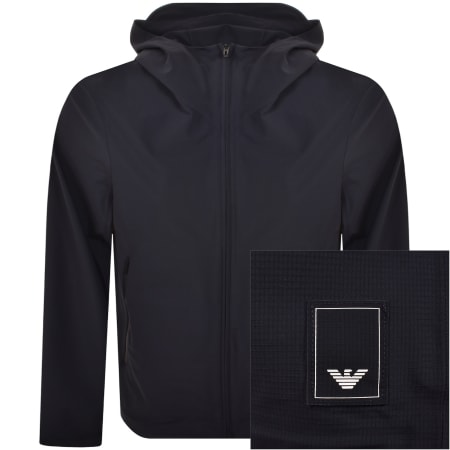 Product Image for Emporio Armani Nylon Hooded Jacket Navy