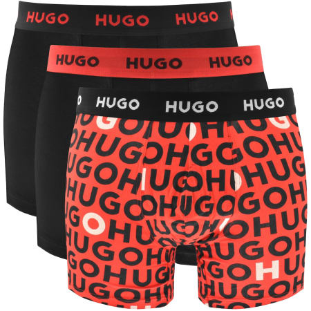 Product Image for HUGO 3 Pack Trunks Black