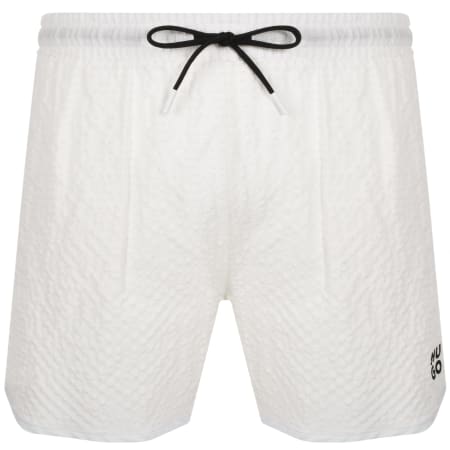 Product Image for HUGO Chaffle Swim Shorts White
