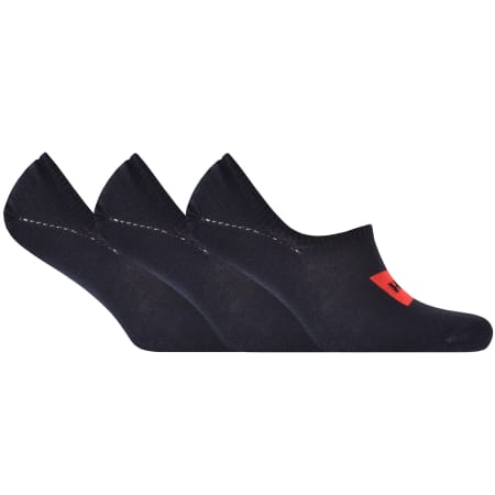 Product Image for HUGO 3 Pack Low Cut Socks Navy
