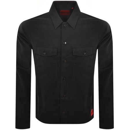 Product Image for HUGO Enalu Overshirt Jacket Black