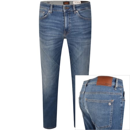 Product Image for BOSS Delaware Slim Fit Jeans Mid Wash Blue
