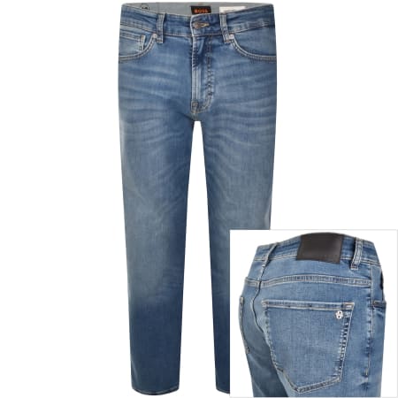 Product Image for BOSS Re Maine Regular Fit Mid Wash Jeans Blue