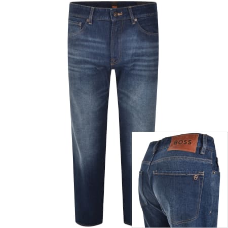 Product Image for BOSS Re Maine Regular Fit Dark Wash Jeans Blue