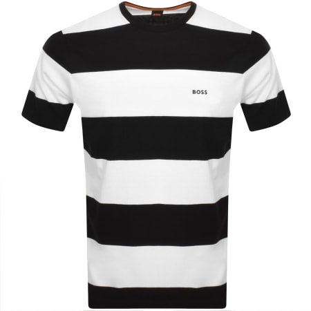 Product Image for BOSS Tales Stripe T Shirt Black