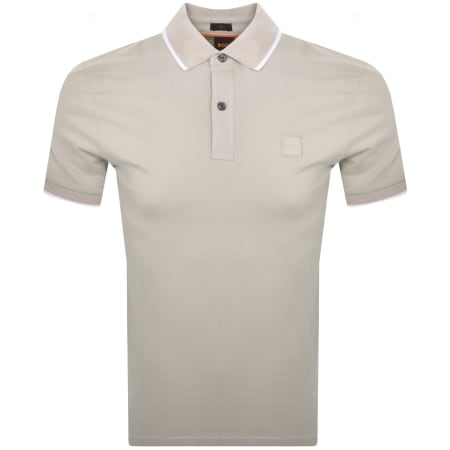 Product Image for BOSS Passertip Polo T Shirt Beige
