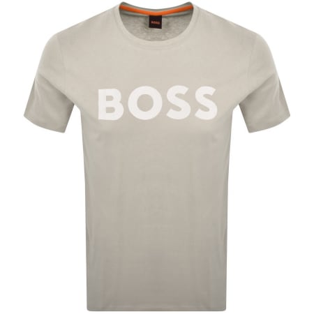 Product Image for BOSS Thinking 1 Logo T Shirt Beige