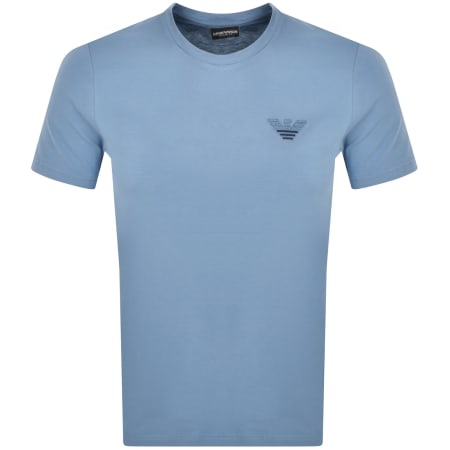 Product Image for Emporio Armani Crew Neck T Shirt Blue