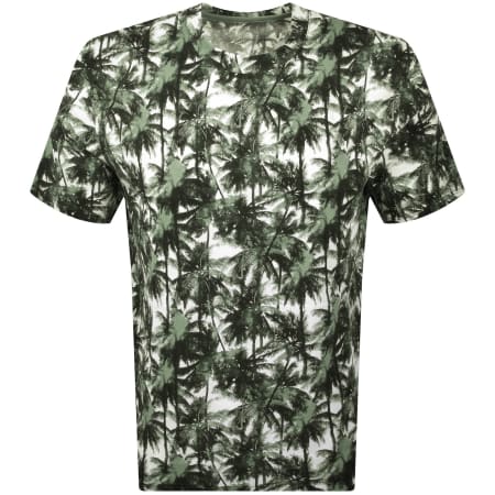 Product Image for Armani Exchange Tropical Print T Shirt Green