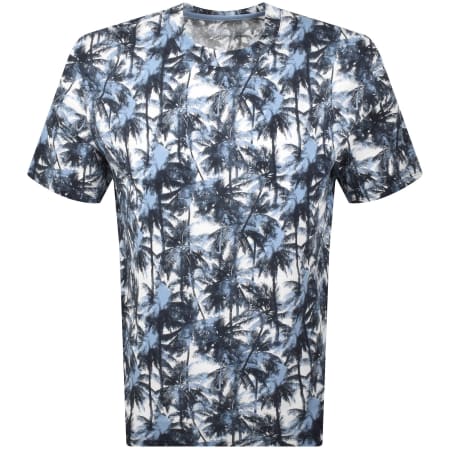 Product Image for Armani Exchange Tropical Print T Shirt Blue