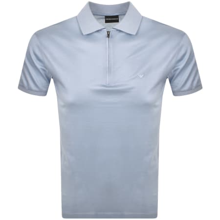 Product Image for Emporio Armani Short Sleeved Polo T Shirt Blue