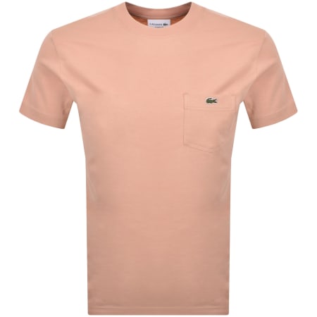 Product Image for Lacoste Classic Fit Pocket T Shirt Pink