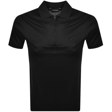 Product Image for Emporio Armani Short Sleeved Polo T Shirt Black