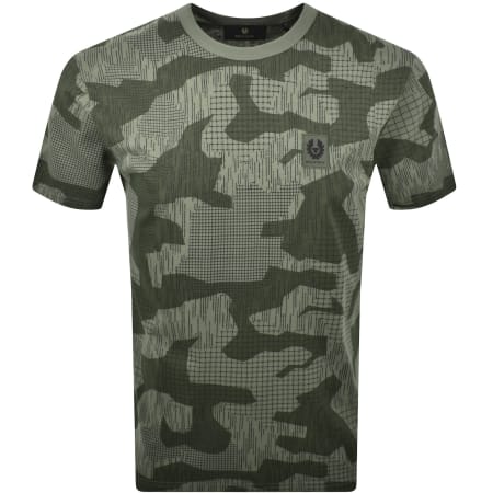 Product Image for Belstaff Terrain Camo T Shirt Surplus Green