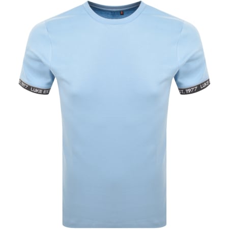 Product Image for Luke 1977 Nelson Text Cuff T Shirt Blue