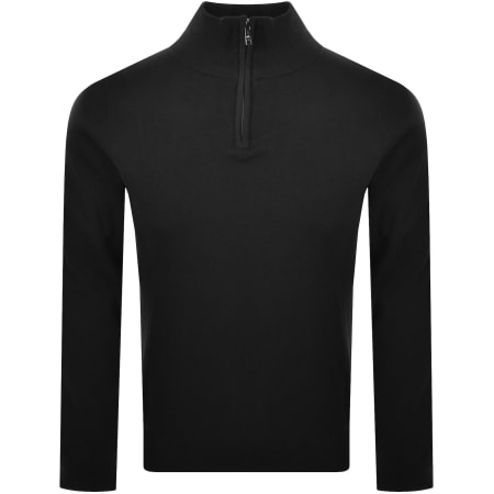 Product Image for Luke 1977 Jacob Quarter Zip Knit Jumper Black