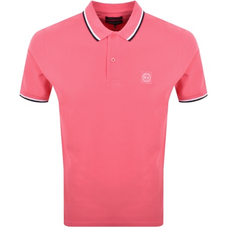 Product Image for Marshall Artist Tipped Polo T Shirt Salmon Pink