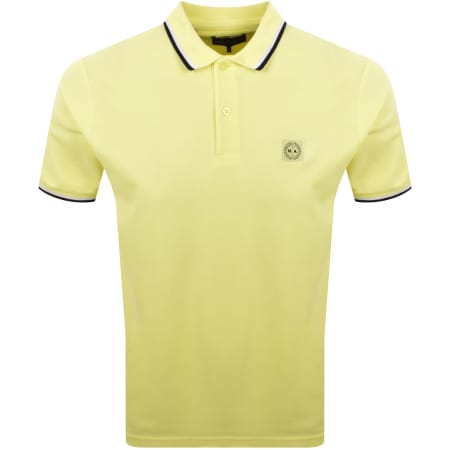 Product Image for Marshall Artist Tipped Polo T Shirt Lemon Yellow