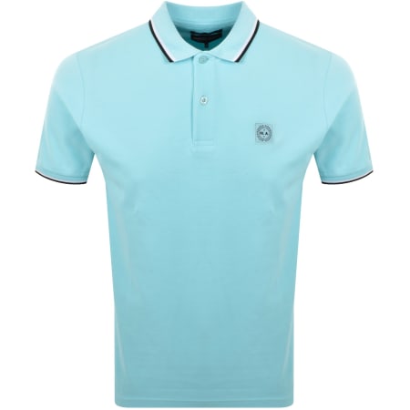 Product Image for Marshall Artist Tipped Polo T Shirt Aqua Blue