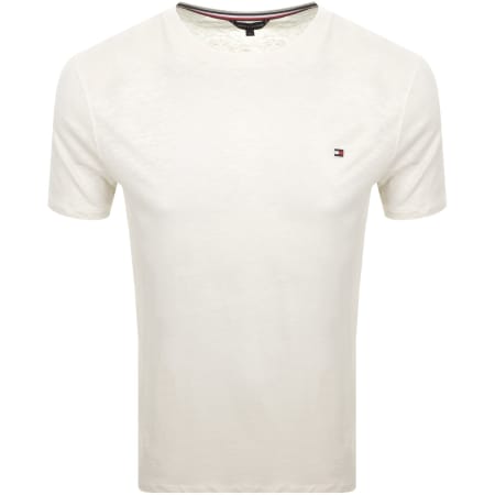 Product Image for Tommy Hilfiger Slub Lounge T Shirt Ivory White