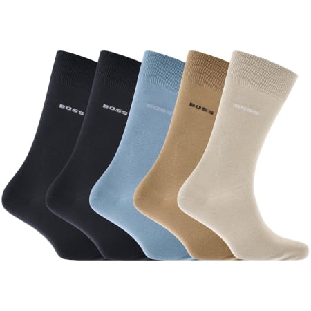 Product Image for BOSS 5 Pack Logo Socks