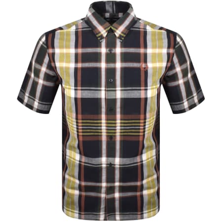 Product Image for Fred Perry Short Sleeved Madras Check Shirt Navy