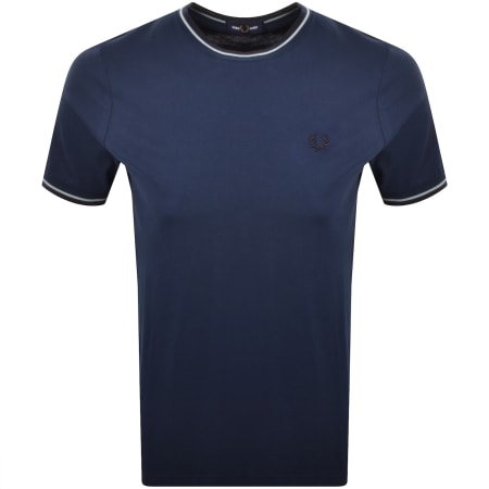 Product Image for Fred Perry Twin Tipped Short Sleeved T Shirt Navy