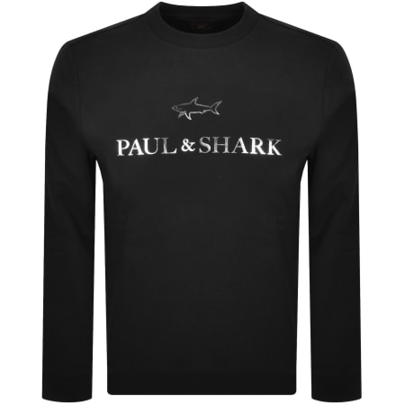 Product Image for Paul And Shark Logo Sweatshirt Black