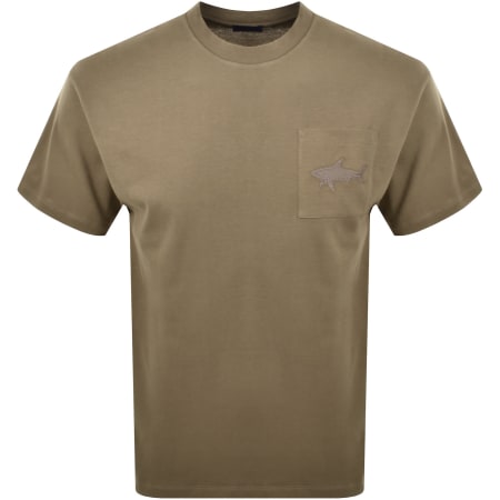 Product Image for Paul And Shark Logo T Shirt Brown