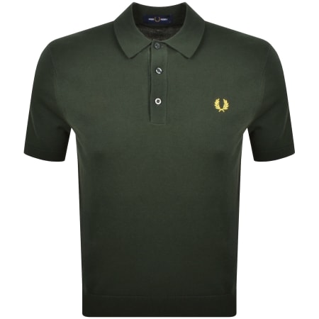 Product Image for Fred Perry Knitted Polo Shirt Court Green