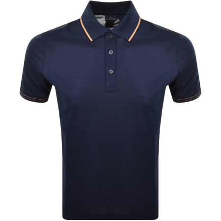 Product Image for Paul And Shark Contrast Trim Polo T Shirt Blue