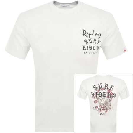 Product Image for Replay Logo T Shirt White