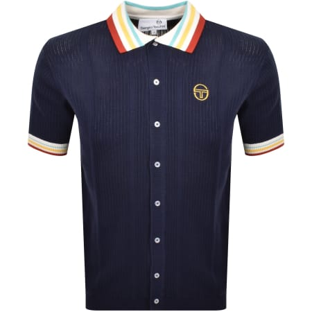 Product Image for Sergio Tacchini Slice Knit Polo Maritime Blue