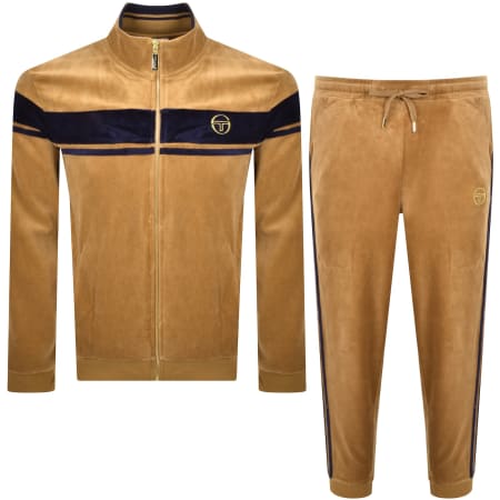 Product Image for Sergio Tacchini Damarindo Velour Tracksut Almond