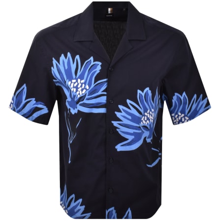 Product Image for BOSS C Lars Short Sleeve Shirt Blue