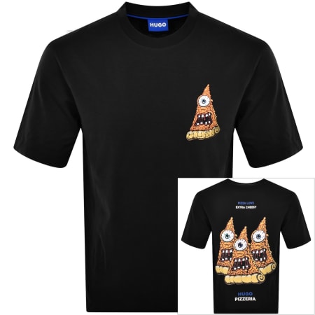 Product Image for HUGO Blue Nizzerio T Shirt Black