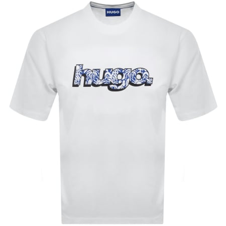 Product Image for HUGO Blue Nugibol T Shirt White