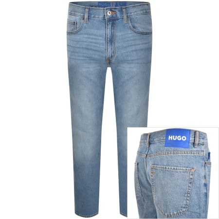 Product Image for HUGO Blue Slim Fit Ash Jeans Light Wash Blue
