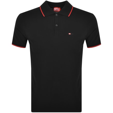 Product Image for Diesel T Ferry Microdiv Polo T Shirt Black