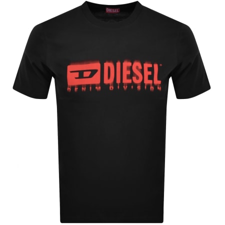 Product Image for Diesel T Adjust Q7 Slim Fit T Shirt Black