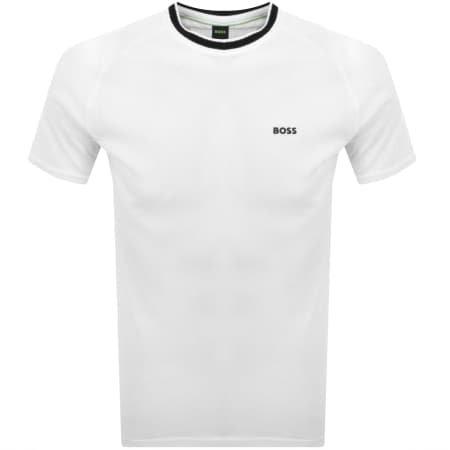 Product Image for BOSS Tee Mesh T Shirt White