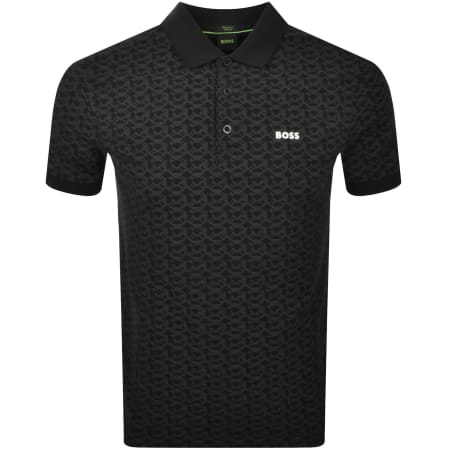 Product Image for BOSS Paddy Striped Polo T Shirt Black