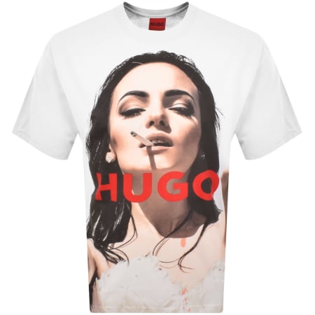 Product Image for HUGO Duwedie T Shirt White